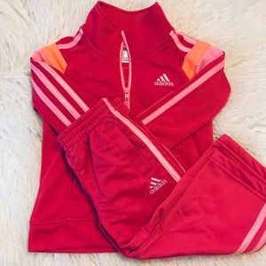 Adidas Toddler Girl Track Jacket & Pants Set 2T